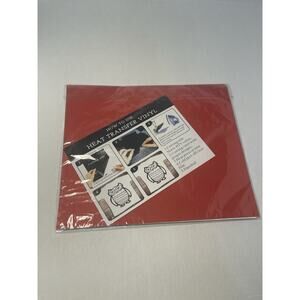 Whaline Christmas Heat Transfer 10 Sheets Glittery Red Green HTV Iron On Vinyl